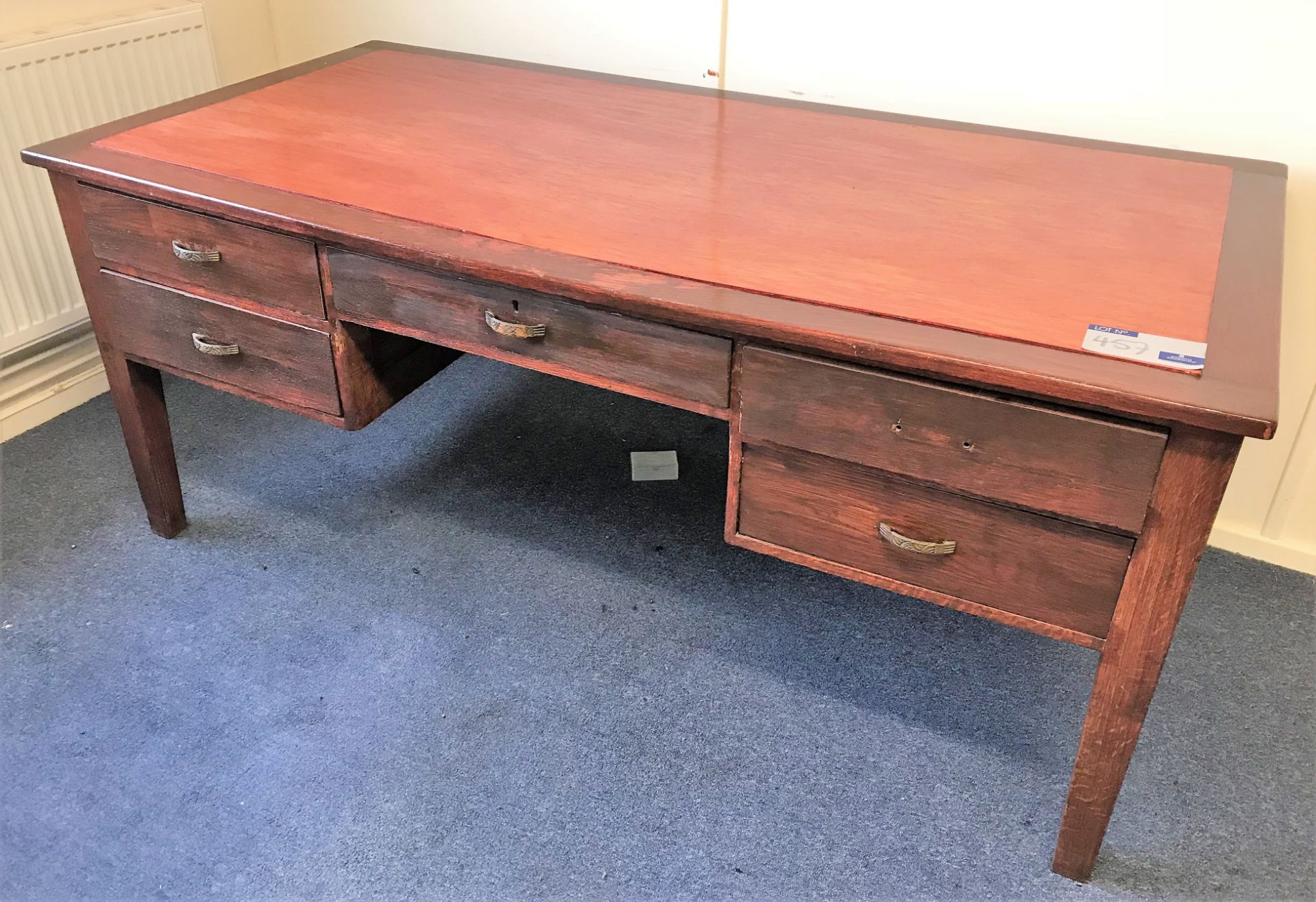 2 Matching Double Pedestal Desks (Fleetwood).