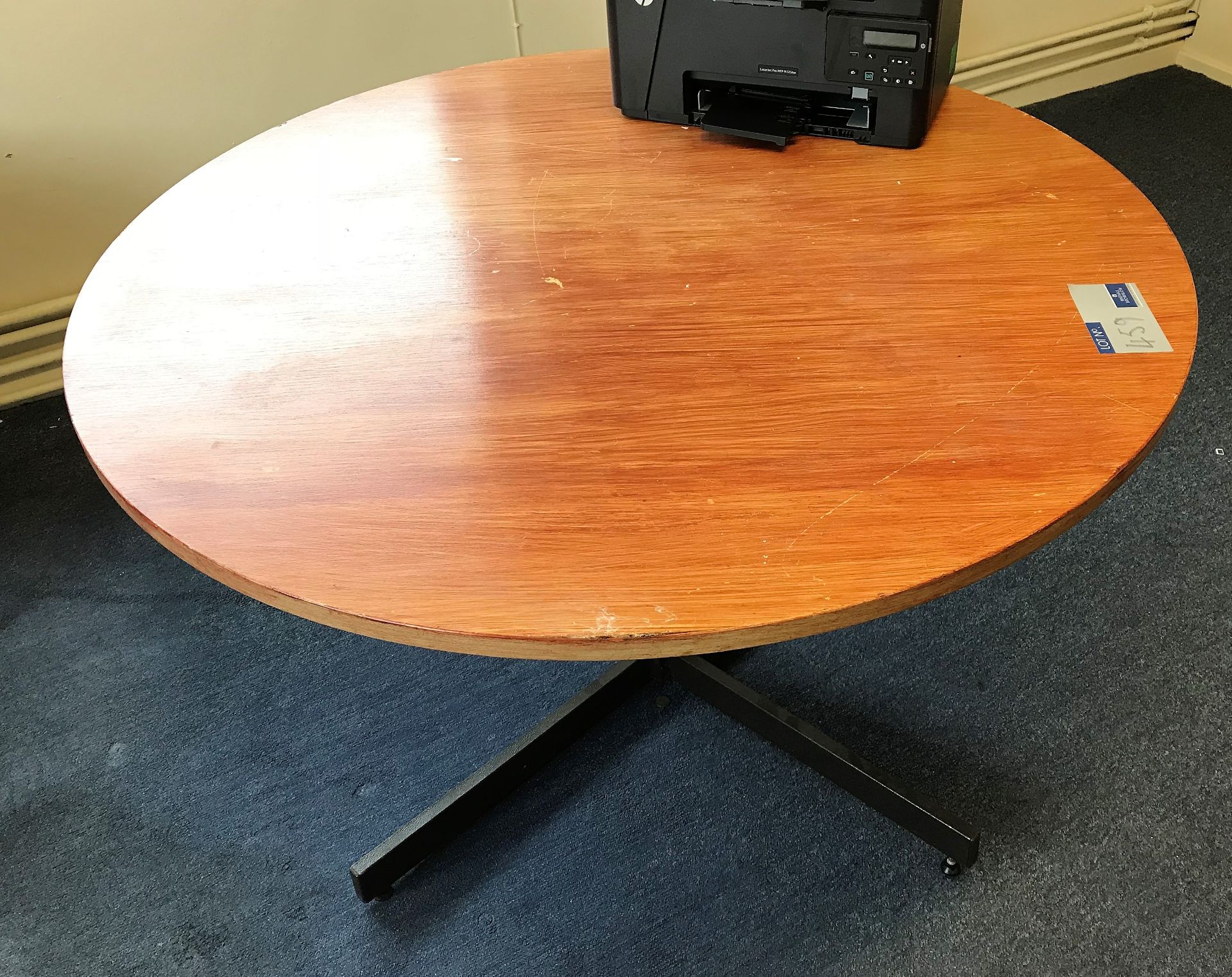 The Remaining Office Furniture comprising 7 Chairs, Circular Meeting Table, 3/4 height Cupboard, - Image 3 of 8