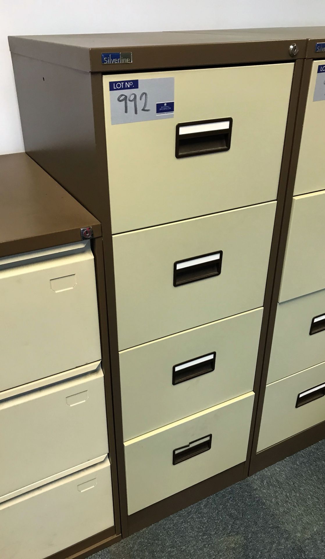 A 4 drawer Filing Cabinet.