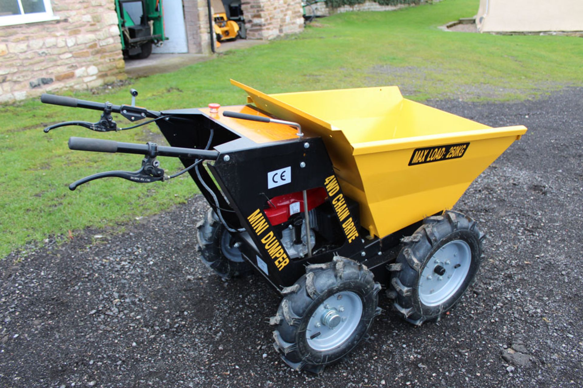 Unused 250kg Mini Dumper 4WD With Chain Drive Loncin Engine - Image 2 of 6