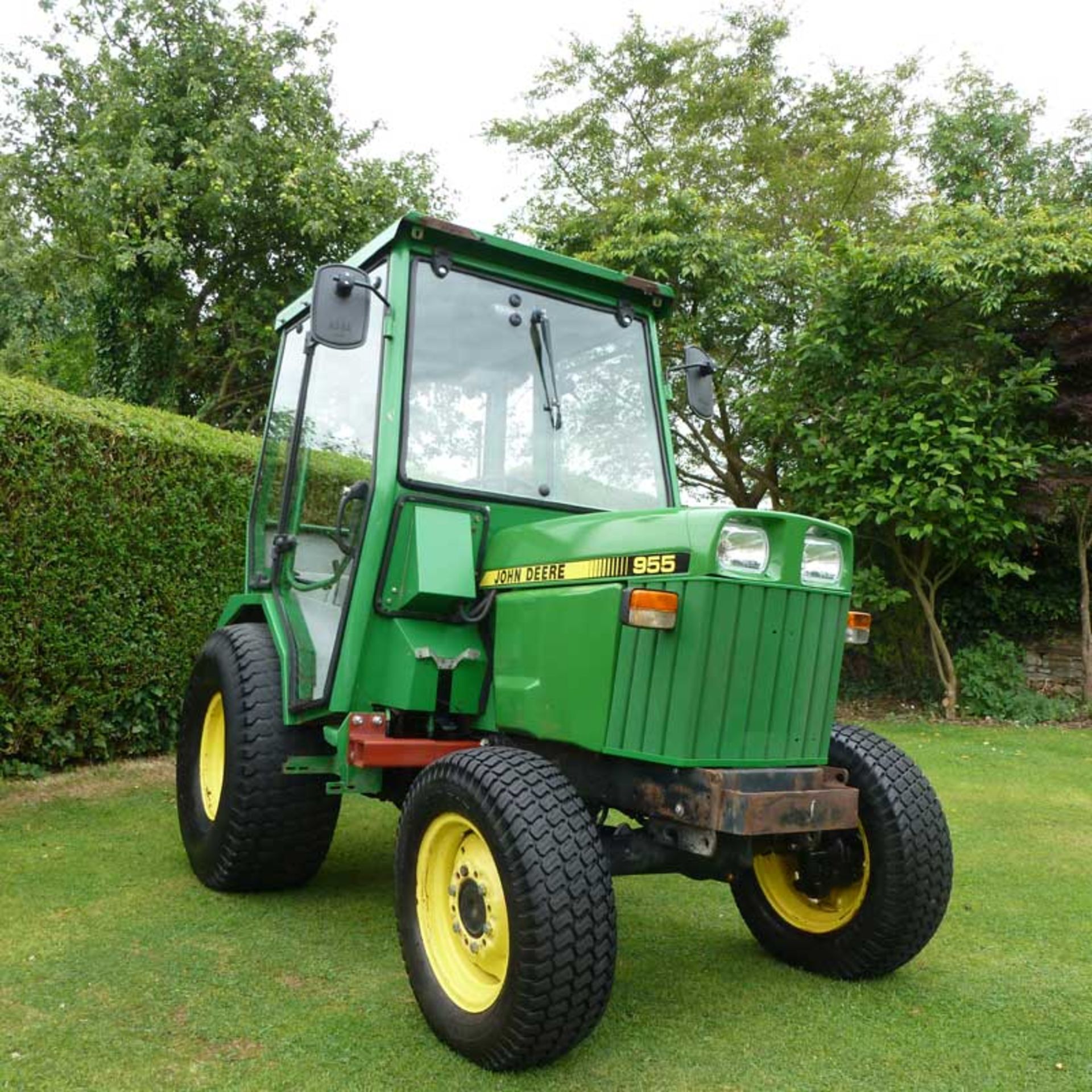 1992 John Deere 955 Compact Tractor With Full Mauser Cab - Image 2 of 5