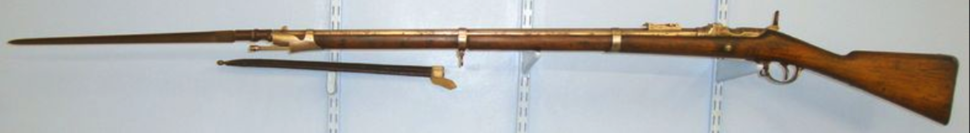 MATCHING NUMBERS, 1868, Belgian, Albini-Braendlin Front Hinge Breech 11mm Calibre Military Bayonet - Image 3 of 3