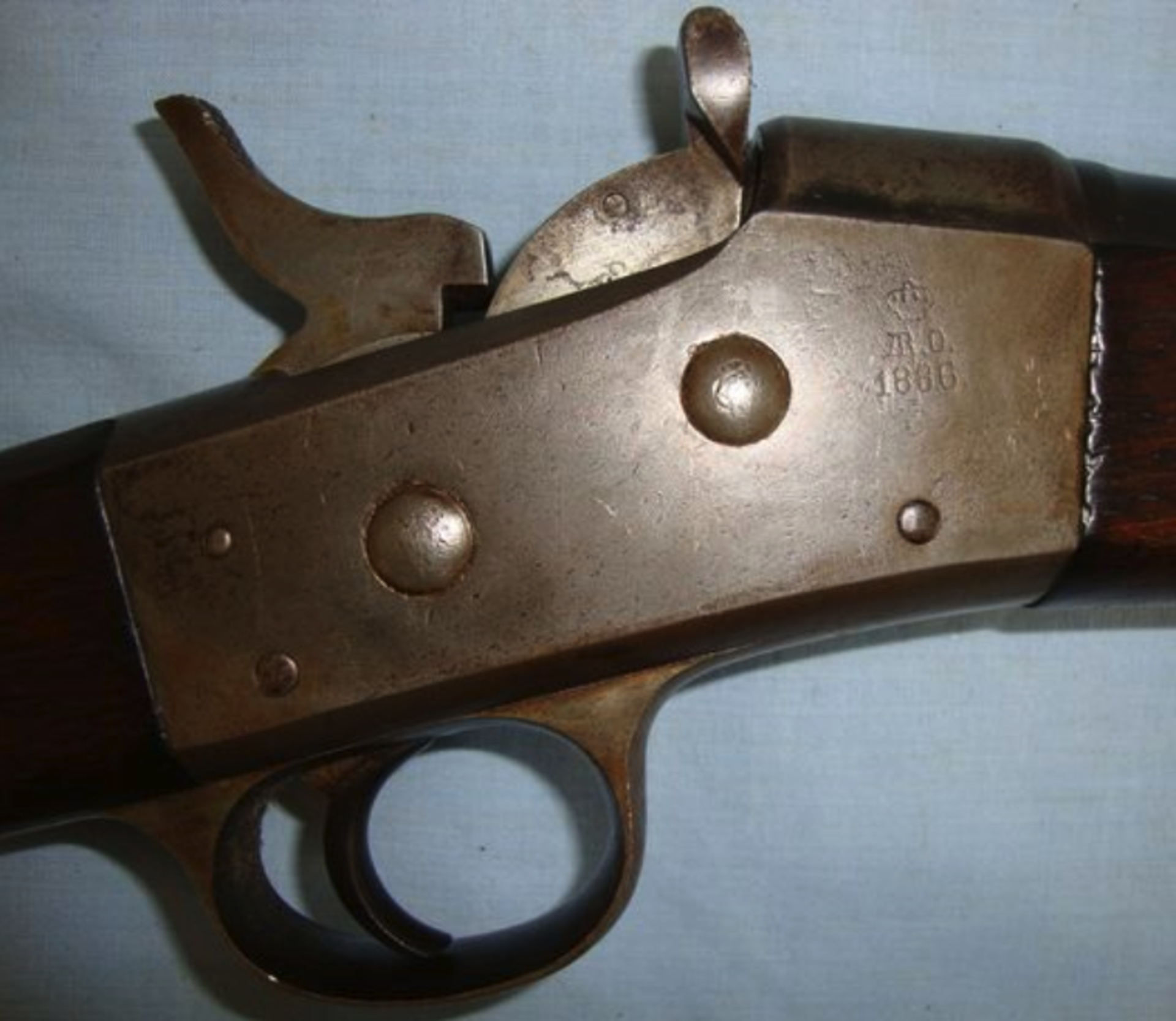 1886 Model 1871 Spanish 'Remington' Rolling Block 11.4x57 Calibre Rifle. - Image 2 of 3