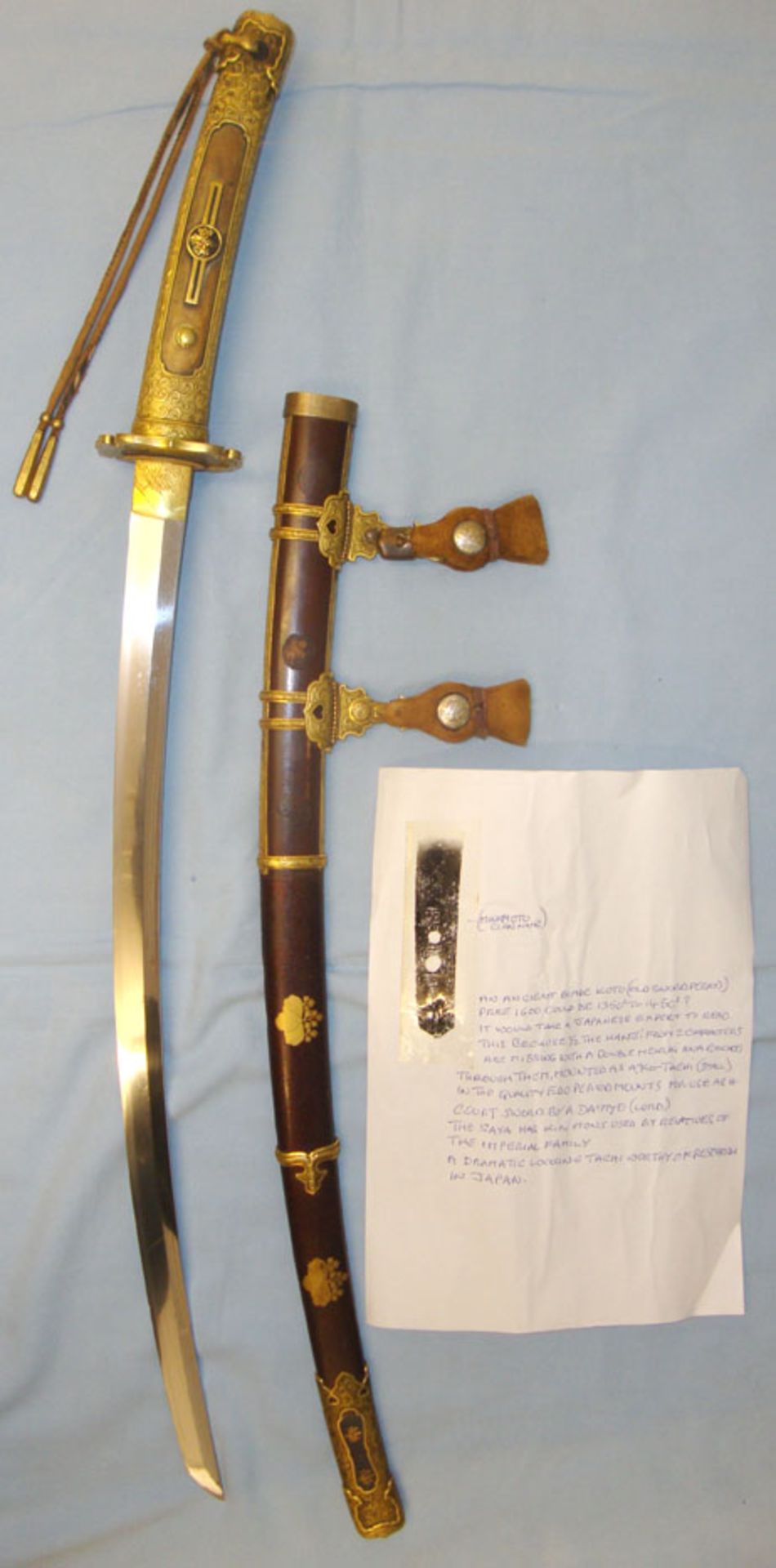 ANCIENT BLADE 1390-1393 2nd Generation Kanezane Sword Smith Japanese Blade Mint Polish (New Images) - Image 5 of 11