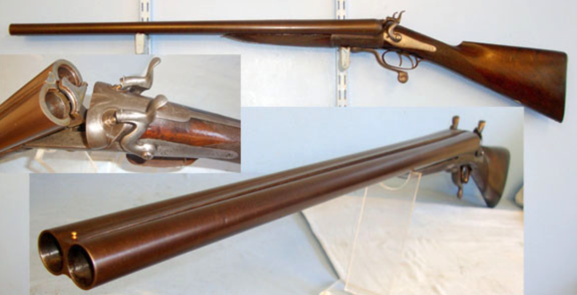 QUALITY Irish Double 8 Bore Breech Loading Wildfowling Shotgun, 1863-1875 T. Richardson & Sons, - Image 3 of 3