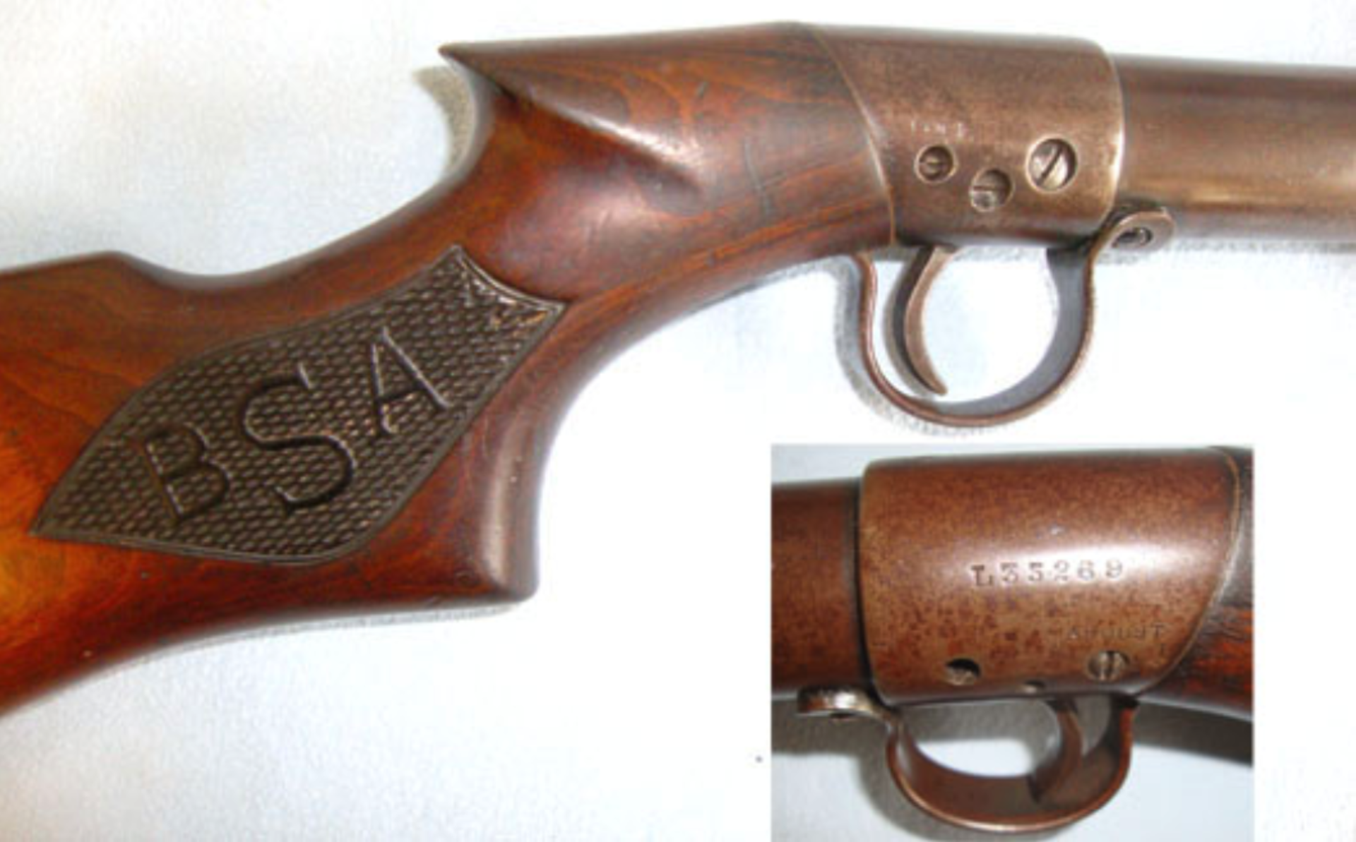 1938 B.S.A. Standard No. 1 Model (Aka 'L' Or Light/ Ladies Model) .177 Calibre Under Lever Air Rifle - Image 2 of 3