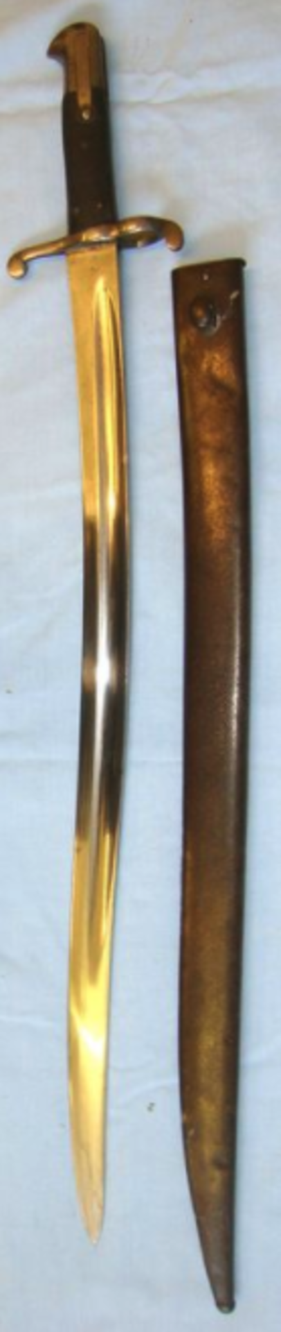 RARE, British Crimean War/ Boer War Era 1853 2nd Pattern Yataghan Sword Bayonet