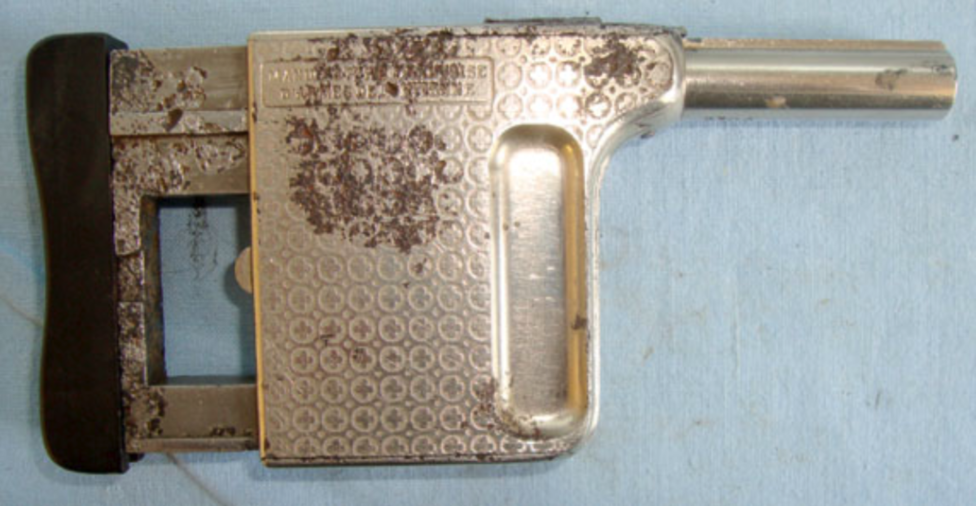 SCARCE, 1876- Early 1900's French 8mm Calibre Repeating Palm Pistol By Mitrailleuse D'Armes