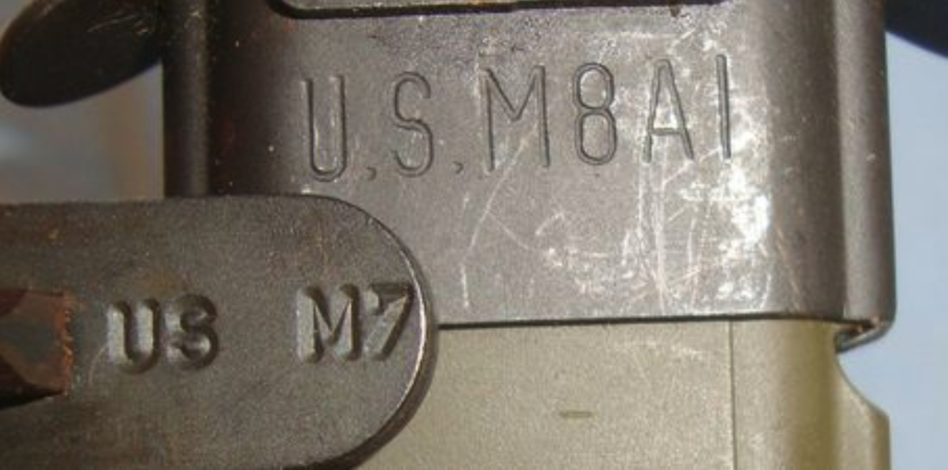 U.S. M7 Bayonet For M16/AR 15 Assault Rifles In It's Correct U.S. M8A1 Scabbard. - Image 2 of 3