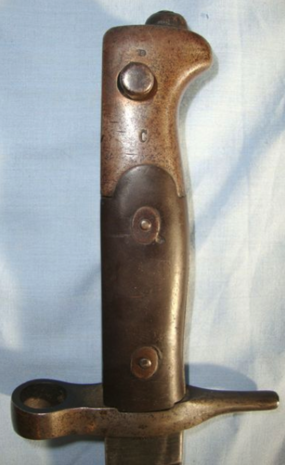 WW1 & WW2 Era Italian Model 1870 Carcano Rifle Knife Bayonet (Officially Shortened Vetterli Bayonet) - Image 3 of 3