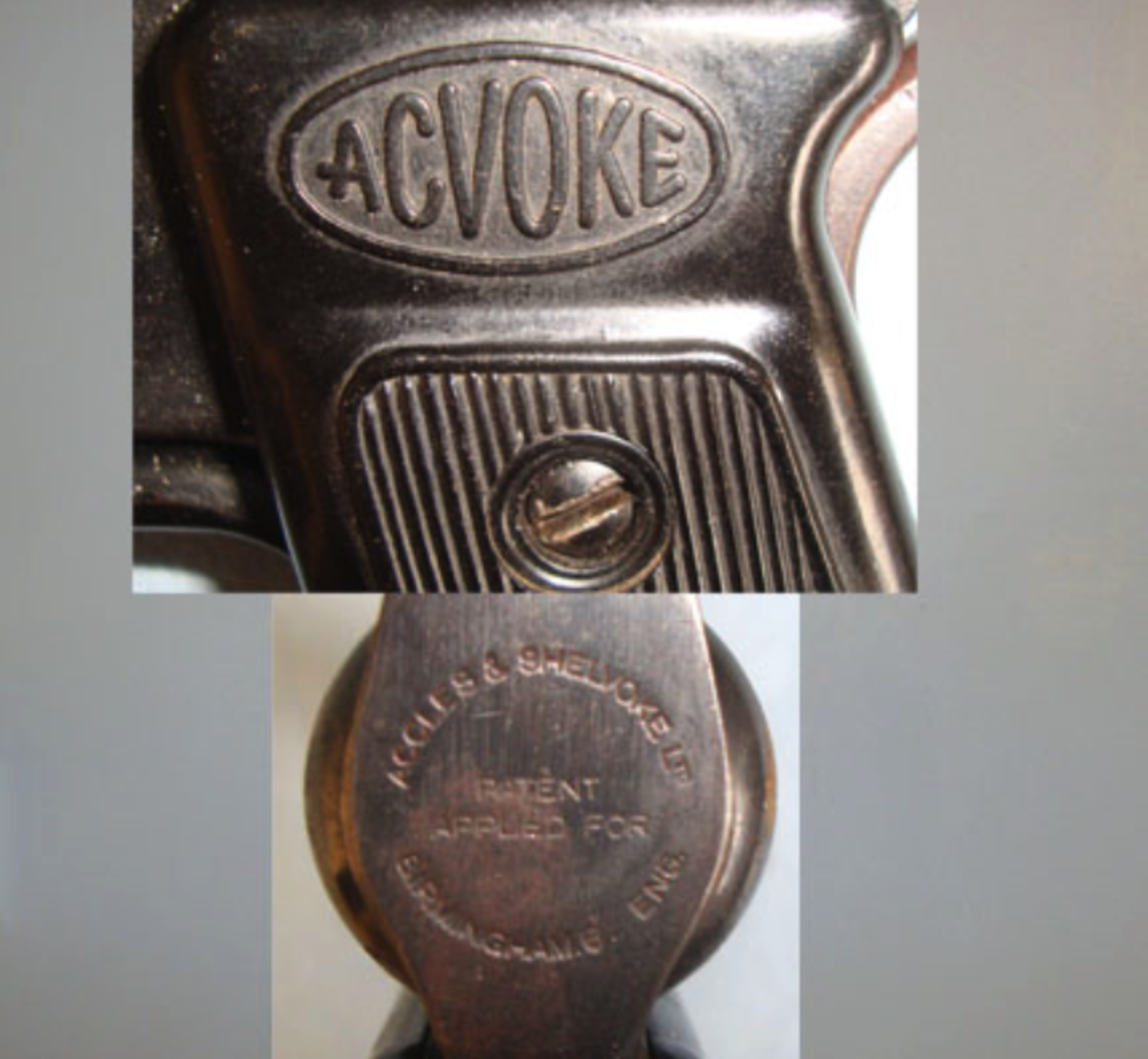 1946-1956 British Accles & Shelvoke Ltd 'Acvoke' Break Action .177 Calibre Air Pistol. - Image 2 of 3