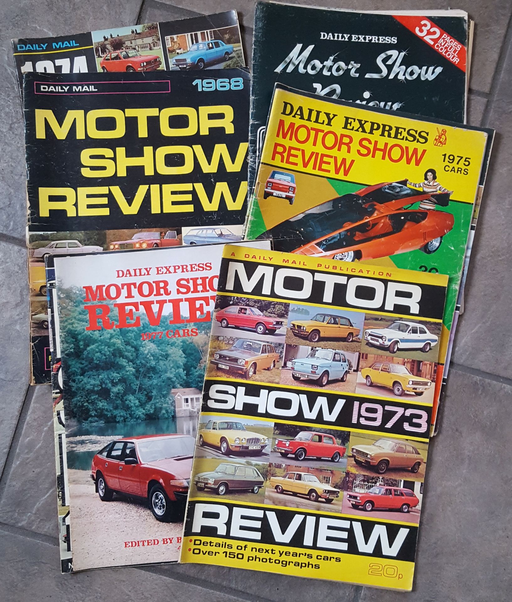 Vintage Retro 11 x Motor Show Review Magazines 1960's & 70's NO RESERVE