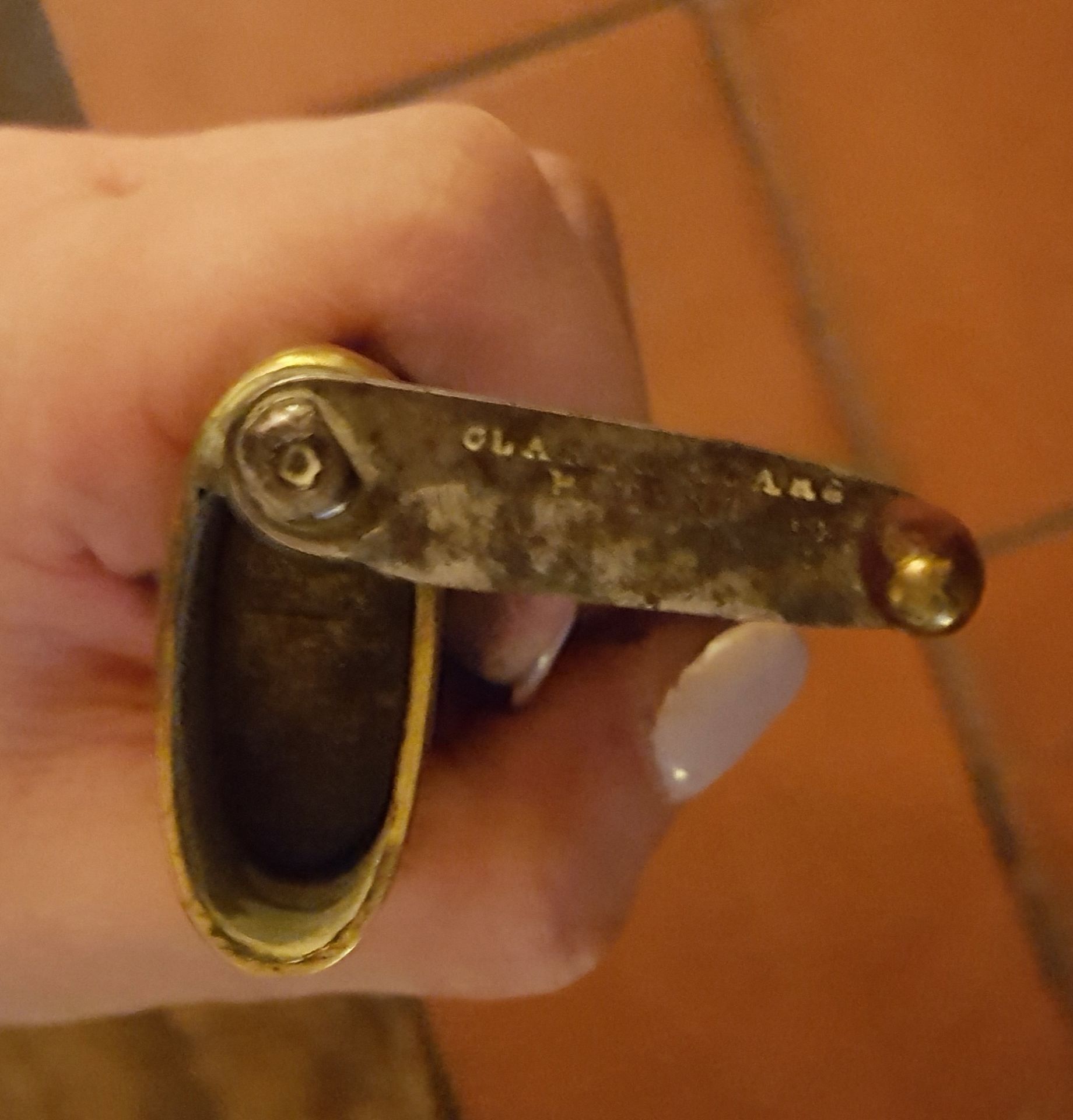 Antique Vintage Brass Clark & Vicars Tobacco Cutter - Image 5 of 5