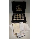 24 Assorted Collectable Coins Includes Silver Proof £5 Coins