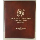 Vintage First Day Cover Album Churchill Centerary 1874 - 1974 NO RESERVE