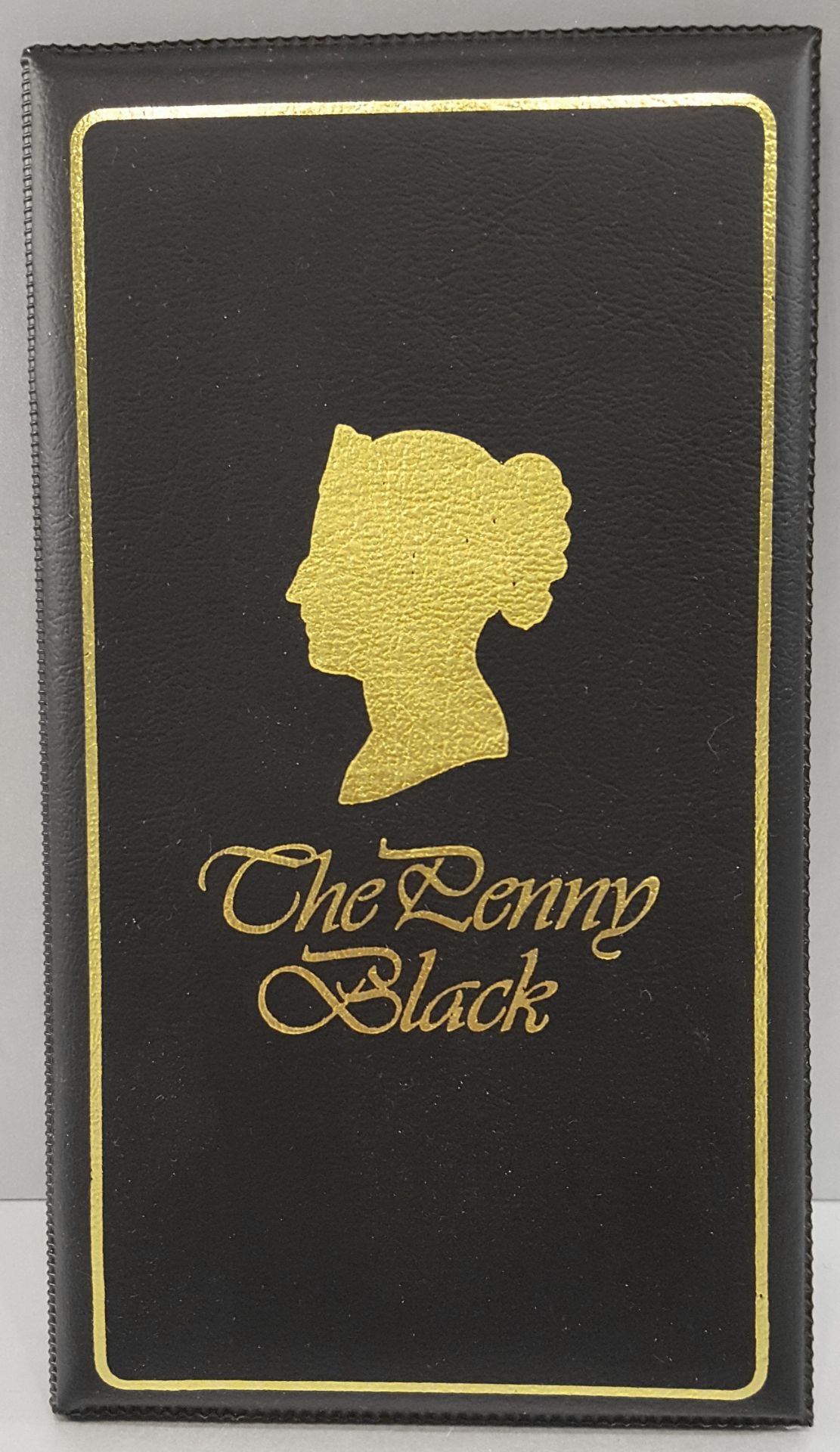 Vintage Penny Black Postage Stamp in Presentation Folder 3/4 Margins MK Corners - Image 2 of 4