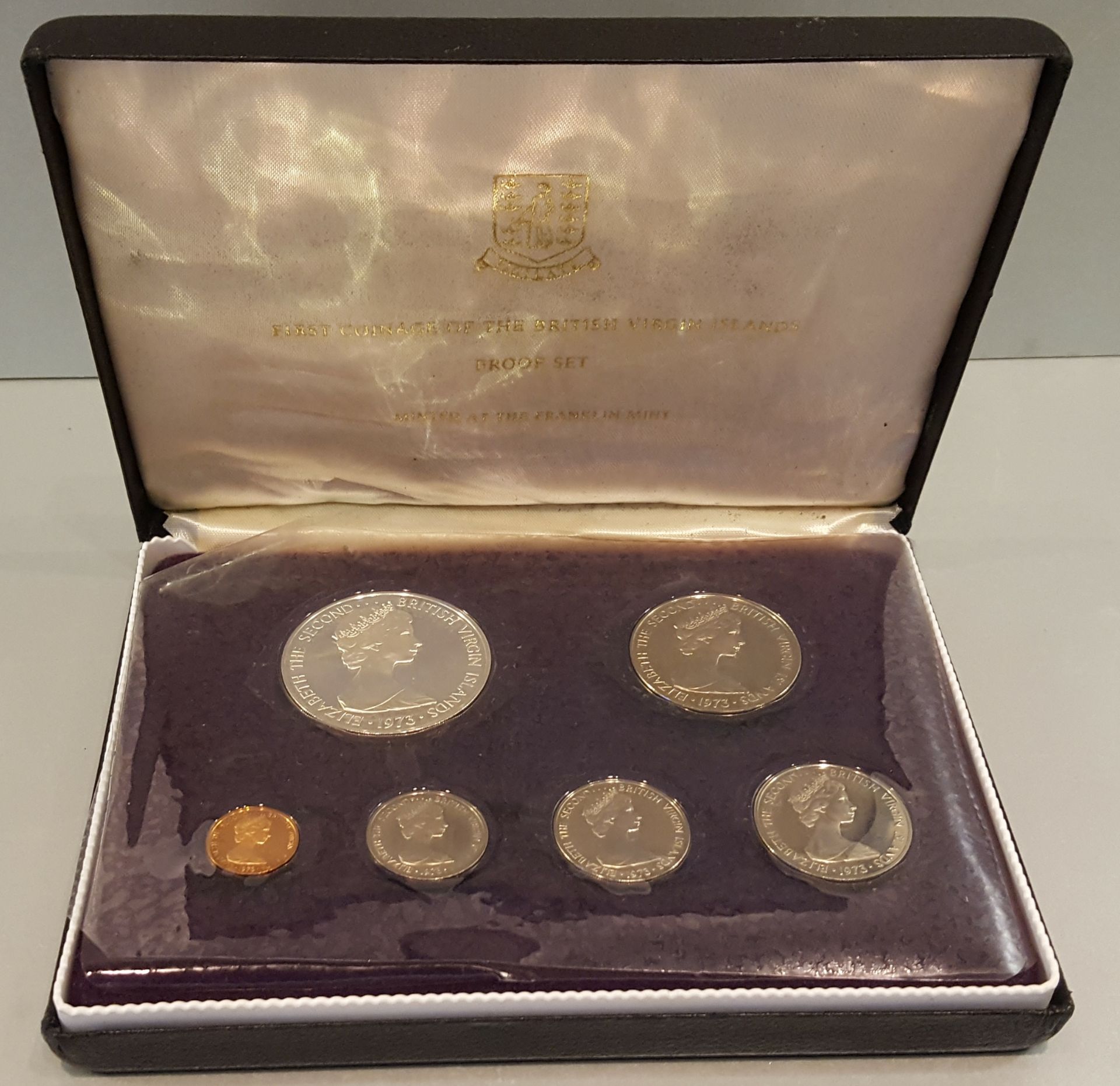 Collectable Coins 1st Official British Virgin Ireland Coins Proof Set 1970