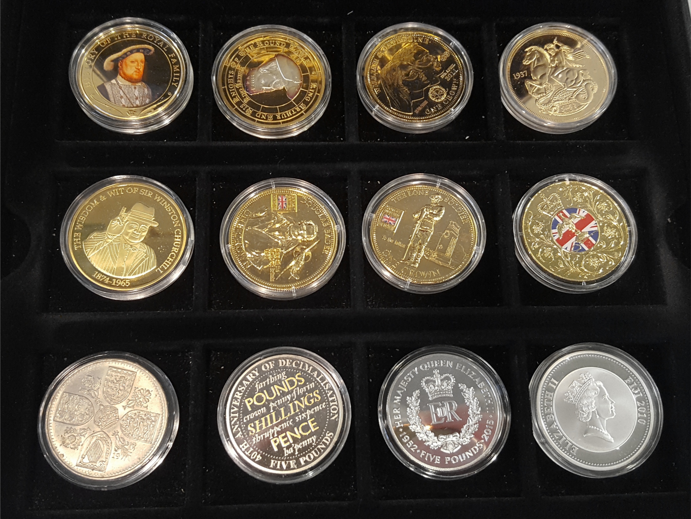 24 Assorted Collectable Coins Includes Silver Proof £5 Coins - Image 3 of 3