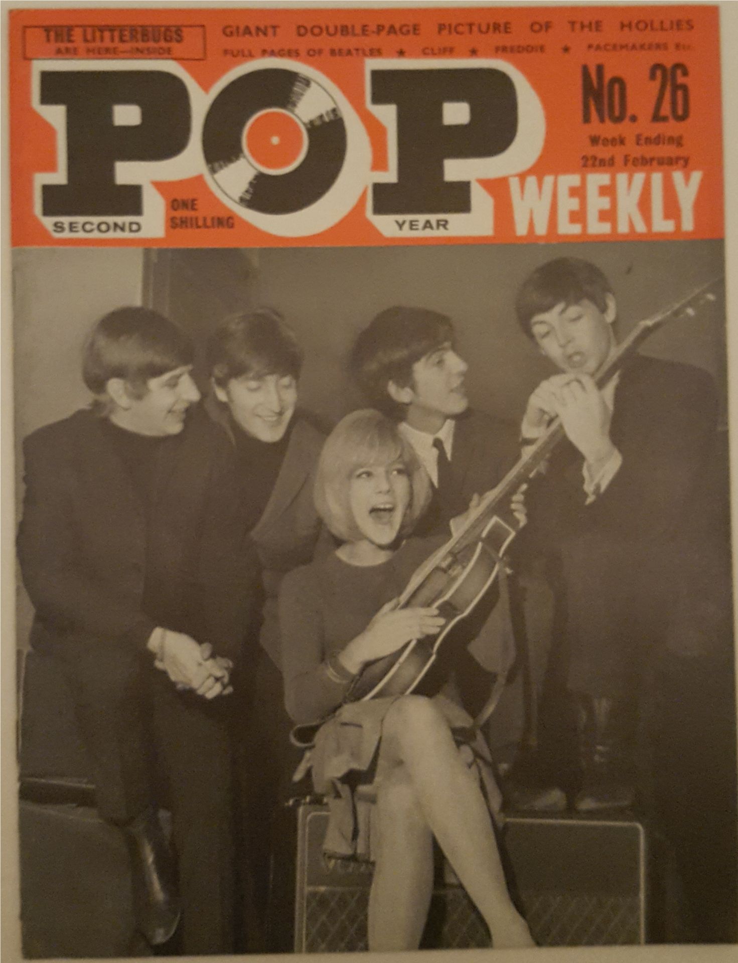 Vintage Retro 6 x Pop Weekly Magazines Front Cover Beatles 1963 to 1964. - Image 7 of 7