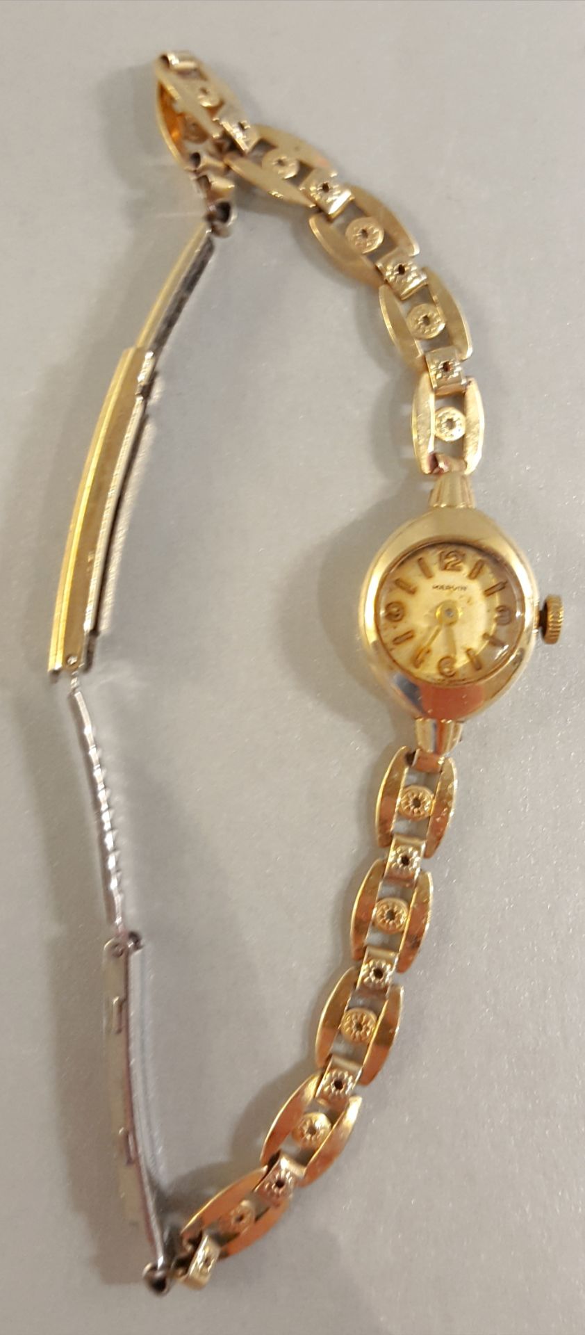 Vintage Retro 9ct Gold 17 Jewels Marvin Cocktail Watch Total Weight 9.3g