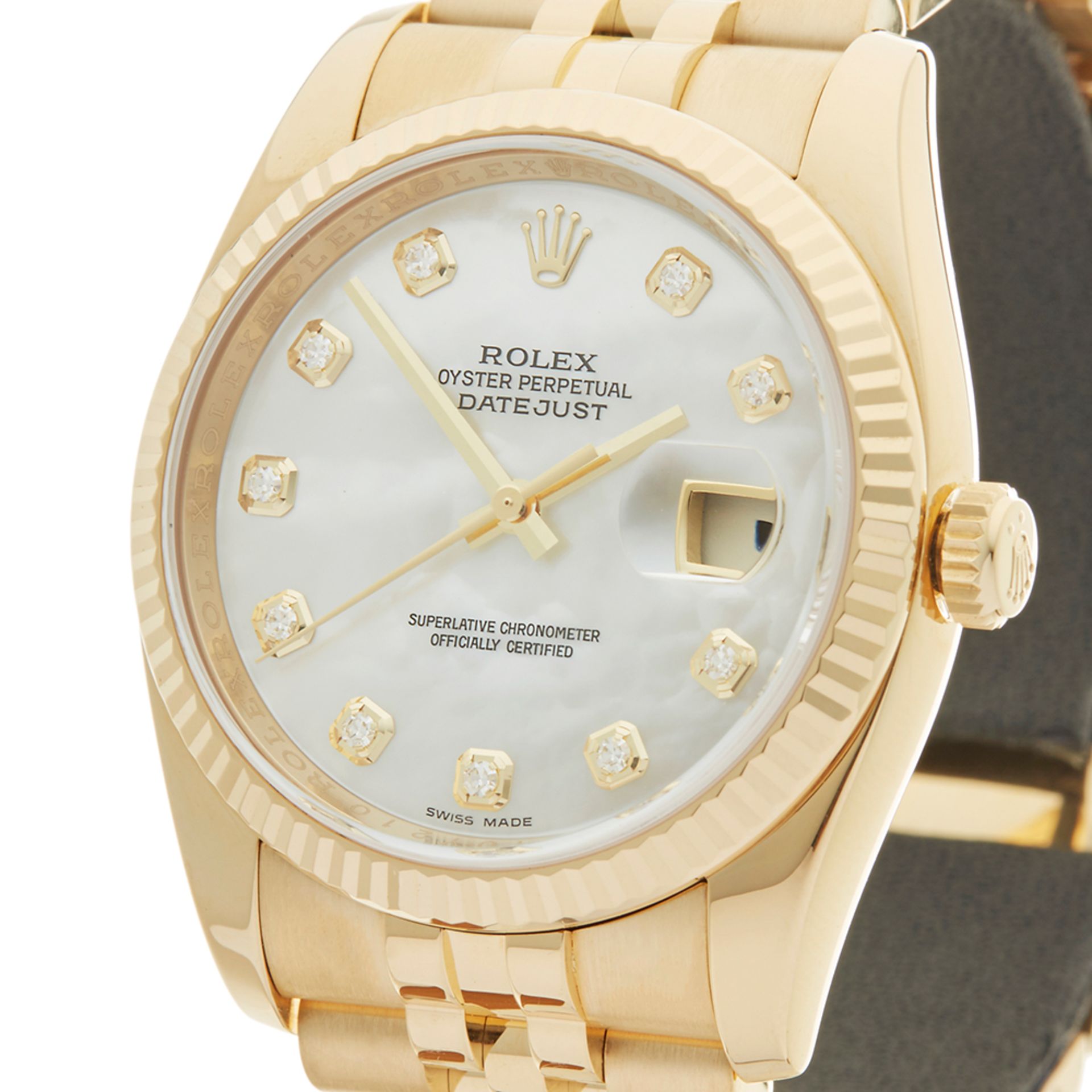 Datejust 36mm 18k Yellow Gold - 116238 - Image 3 of 9