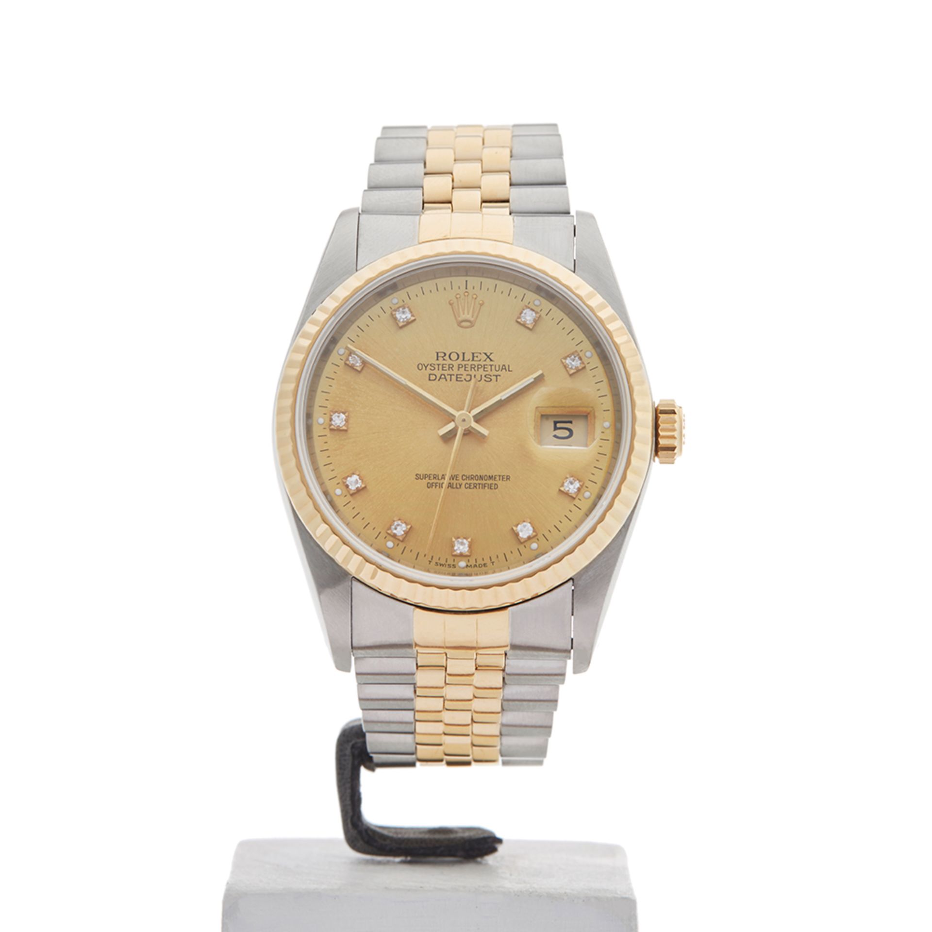 Datejust 36mm Stainless Steel & 18k Yellow Gold - 16233 - Image 2 of 9