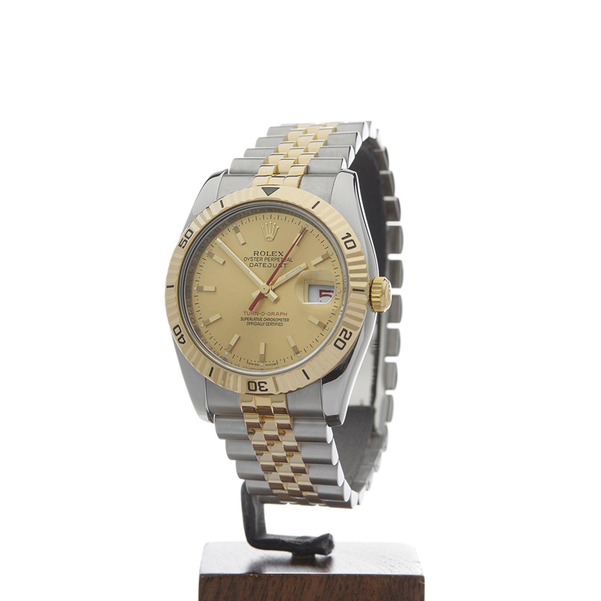 Datejust Turn-o-graph 36mm Stainless Steel & 18k Yellow Gold - 116263