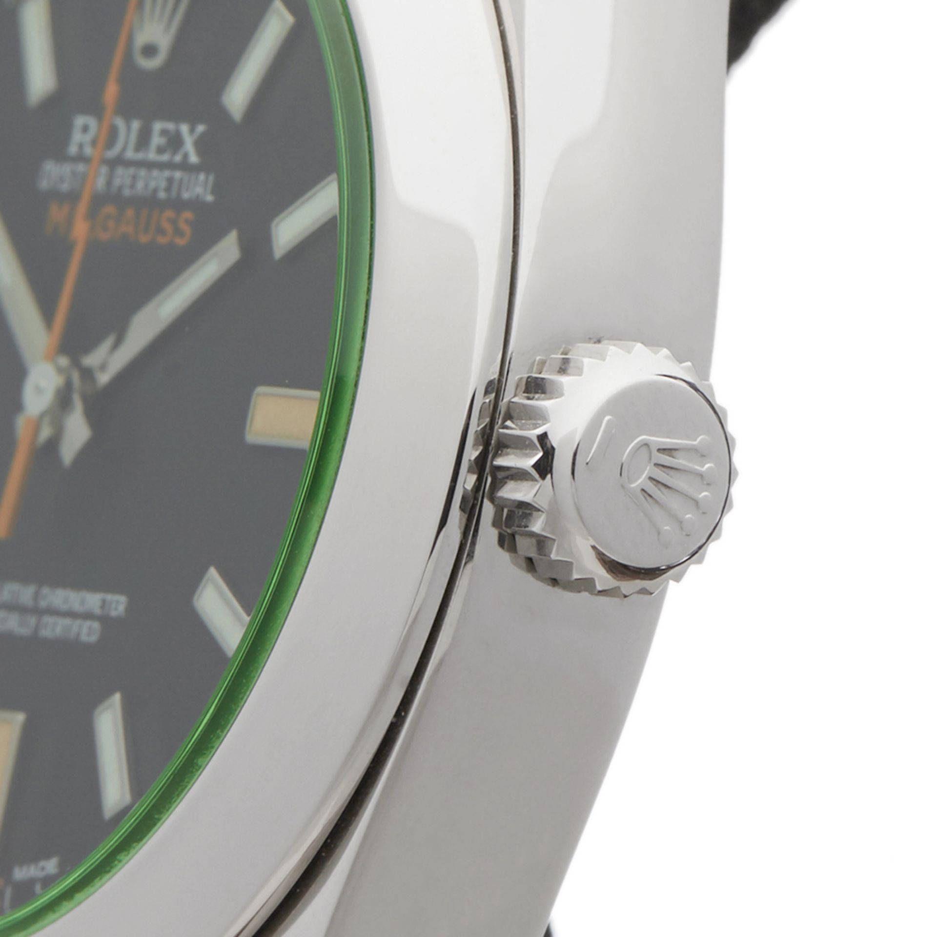 Milgauss Green Glass 40mm Stainless Steel - 116400GV - Image 4 of 9