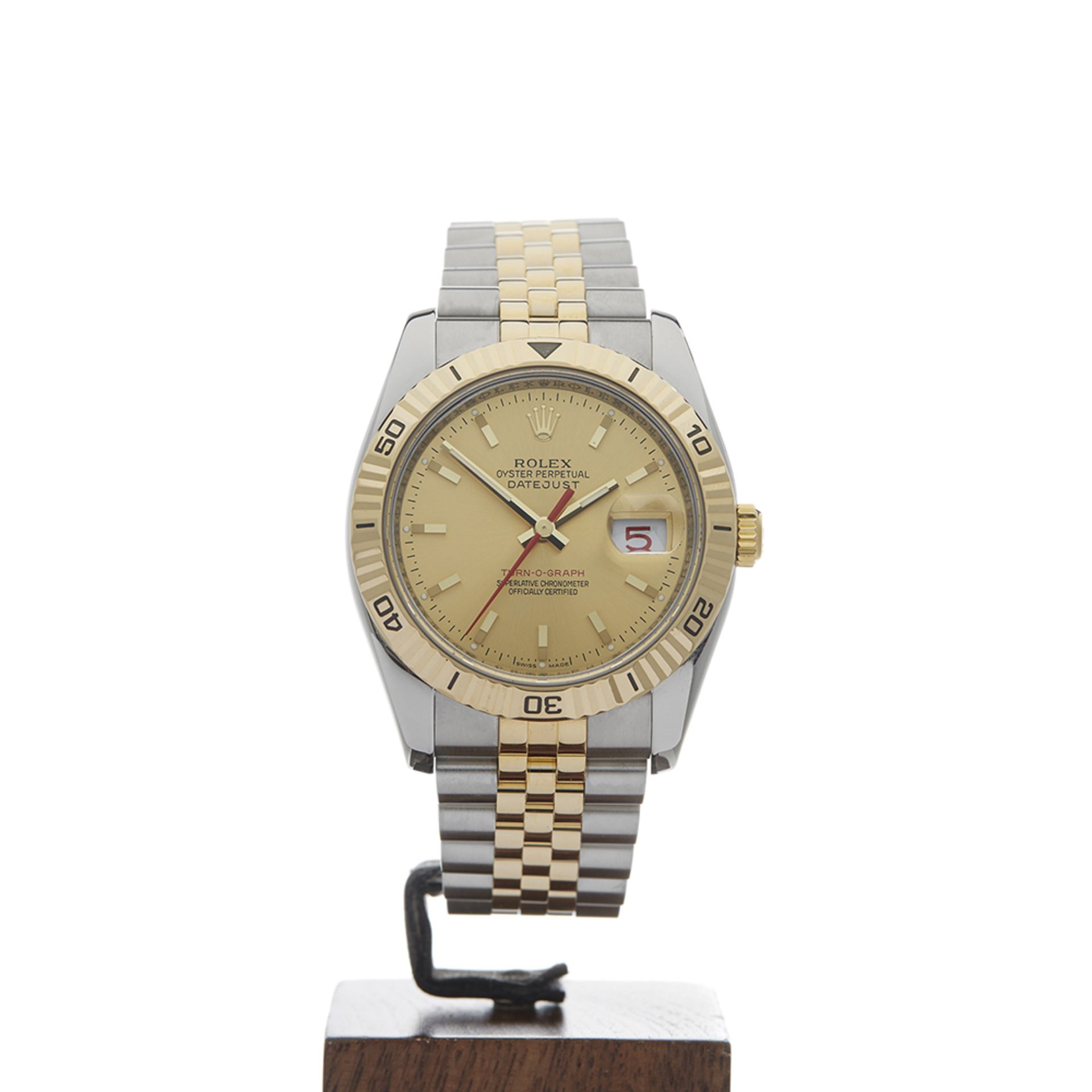 Datejust Turn-o-graph 36mm Stainless Steel & 18k Yellow Gold - 116263 - Image 2 of 9