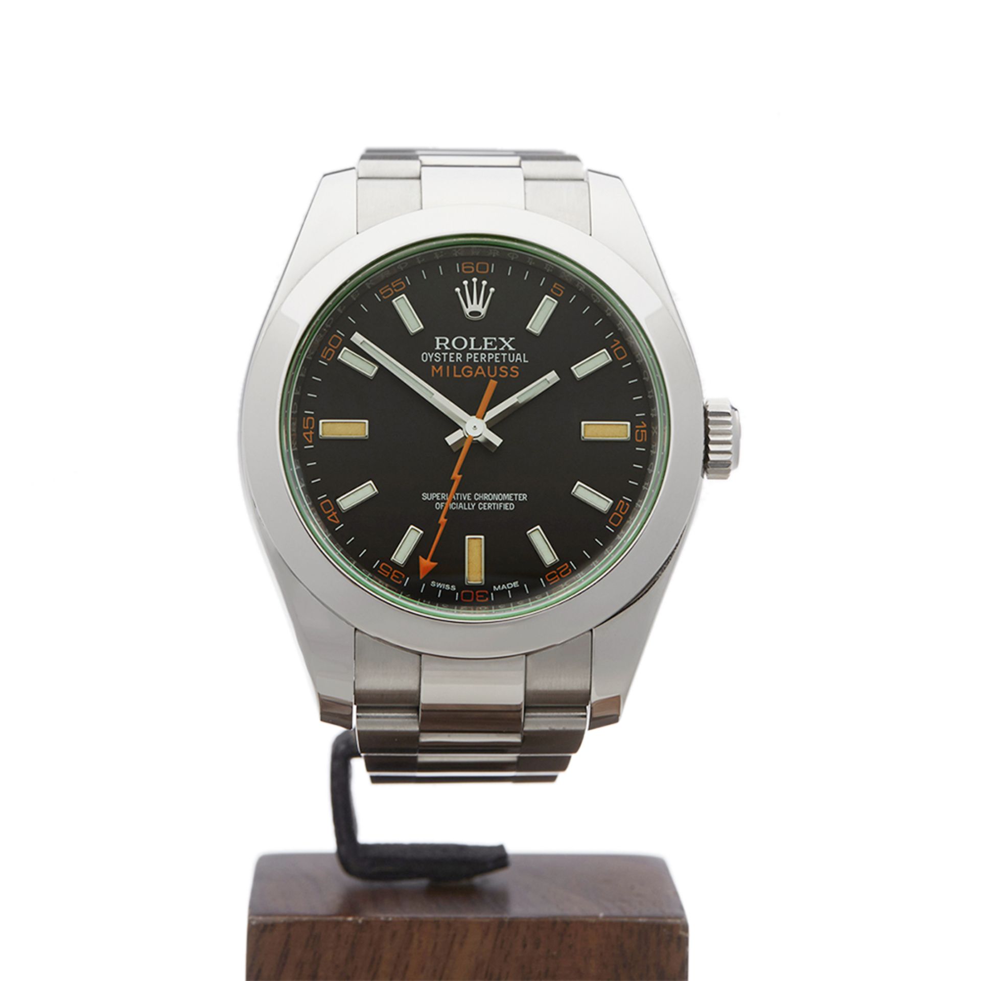 Milgauss Green Glass 40mm Stainless Steel - 116400GV - Image 2 of 9