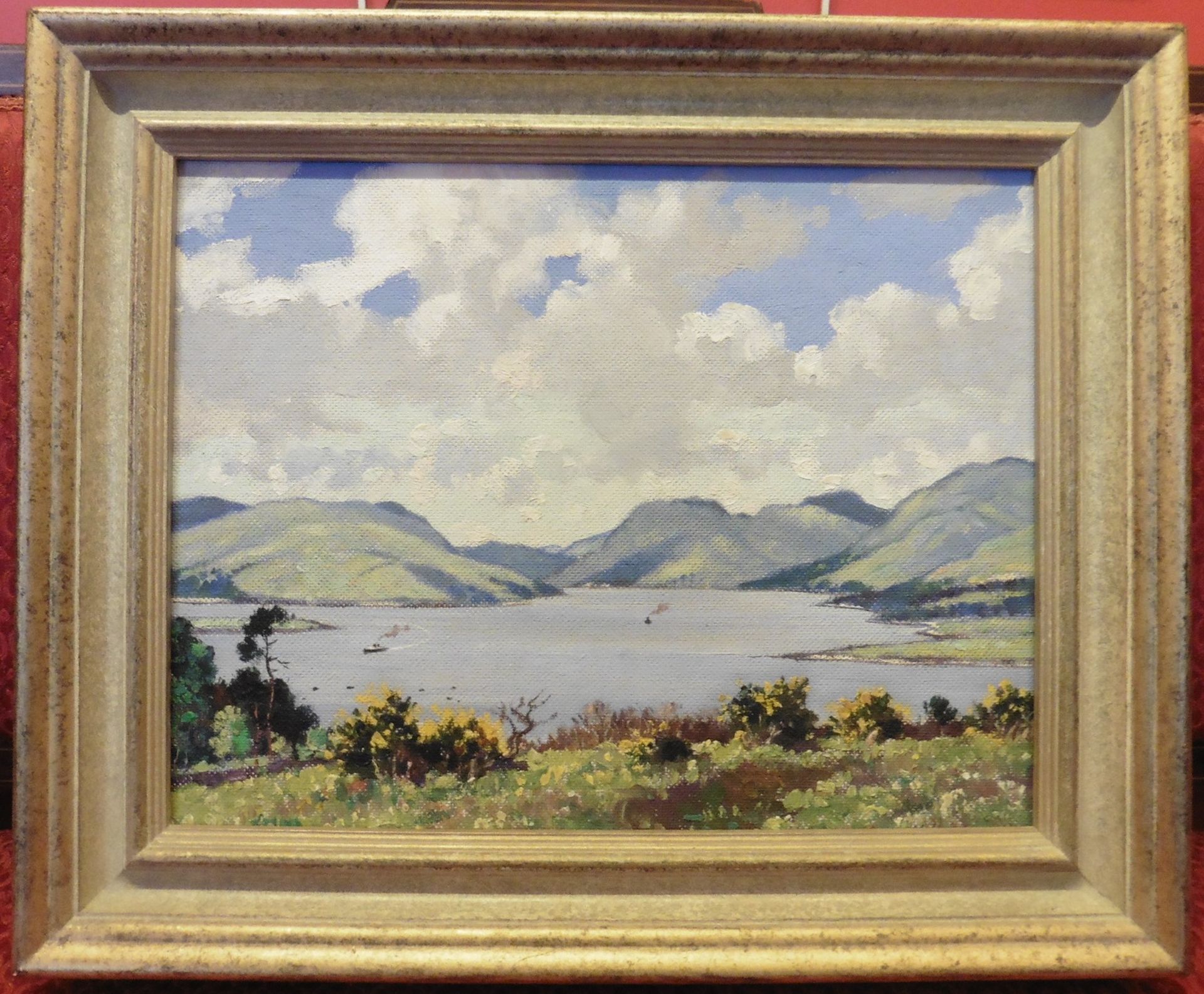 Douglas Macleod 1892-1963 original oil painting Loch Striven from Canada Hill Title: Loch Striven - Bild 2 aus 6