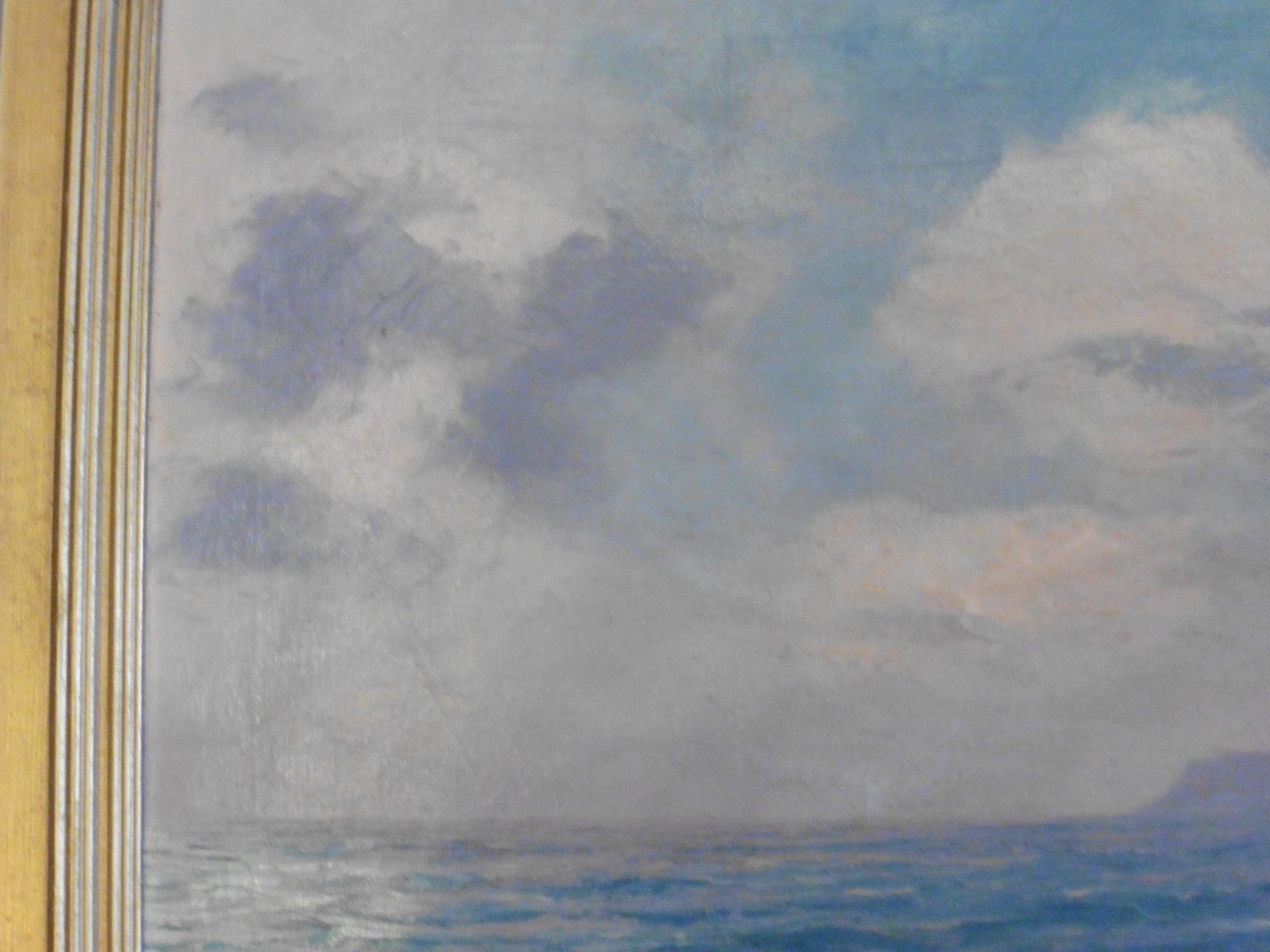 Samuel Lamorna Birch R.A. (1869-1955) Large signed oil on canvas Tregiffian Cliffs Title : - Bild 8 aus 8