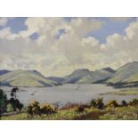 Douglas Macleod 1892-1963 original oil painting Loch Striven from Canada Hill Title: Loch Striven