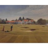 Signed artist proof 18th Muirfield golf course by Scottish artist Peter Munro Title:18th Muirfield