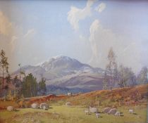 Tom Campbell 1865-1943 signed oil on canvas, Spring time Scotland Title : Springtime in Scotland