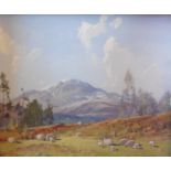Tom Campbell 1865-1943 signed oil on canvas, Spring time Scotland Title : Springtime in Scotland