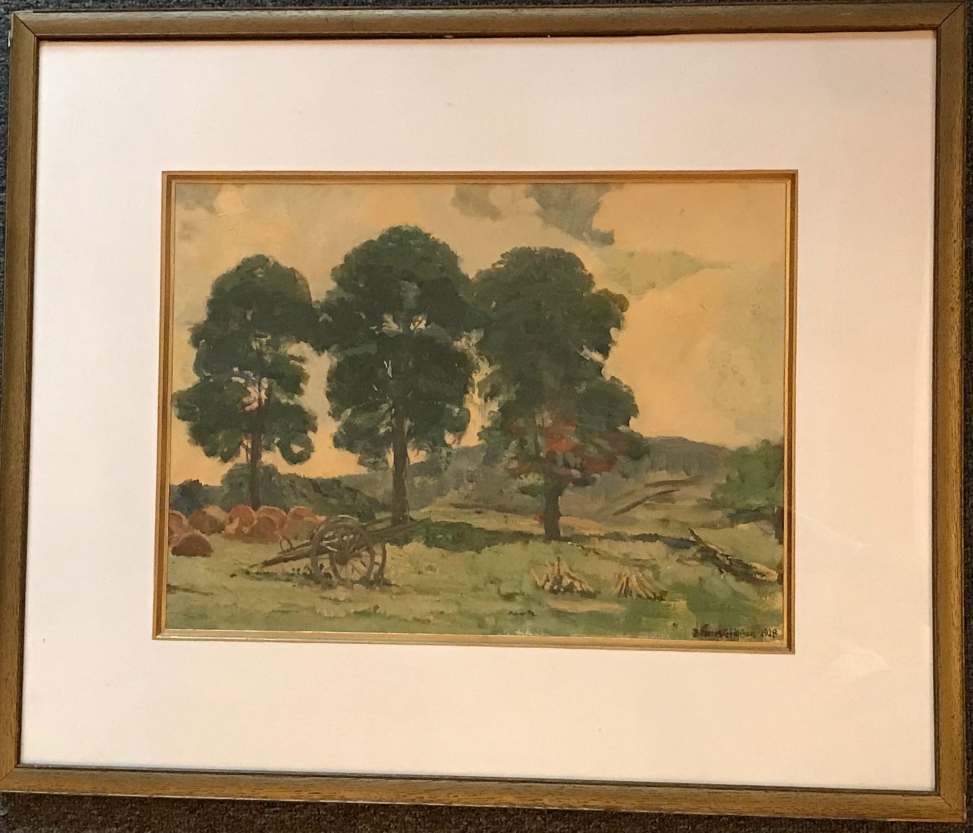 David Forrester Wilson R.S.A 1873-1950 signed oil painting The Hay Cart Title: The Hay Cart - Image 2 of 4