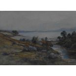 William Beattie-Brown 1831-1909 Signed watercolour Dornoch Firth Title: Dornoch Firth Artist: