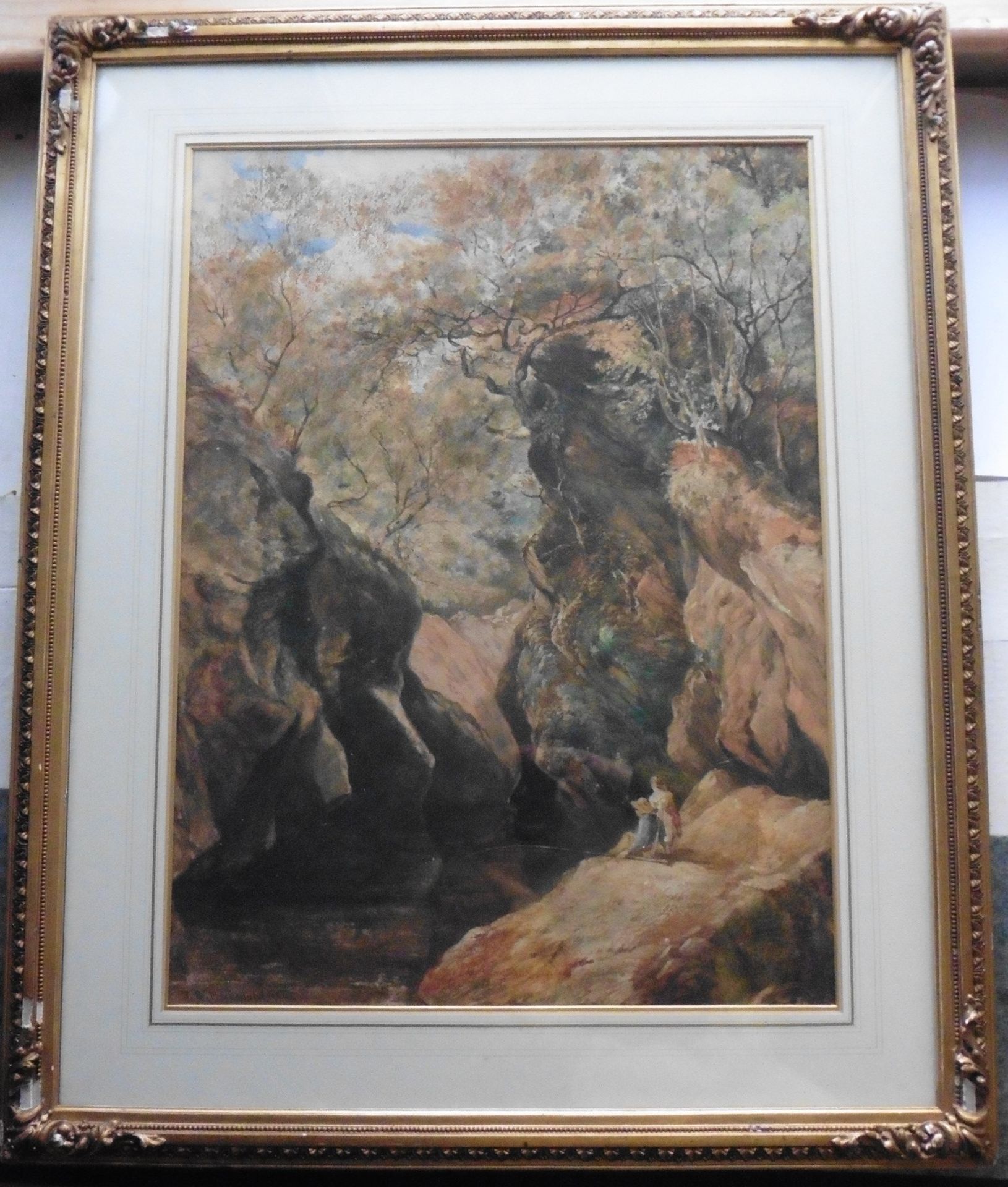 John Blake Macdonald 1829-1904 large signed watercolour 'Fishing by the Cawdor Burn' Title: - Image 2 of 3