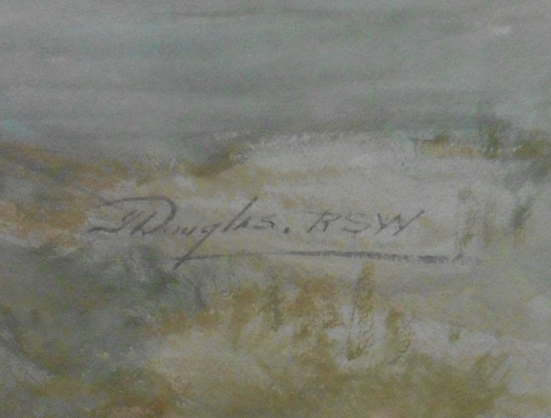 James Douglas Scottish (1858-1911) signed watercolour Nth Berwick Golf Course Title : North - Image 3 of 4