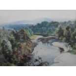 John A Henderson Tarbet 1864-1937 signed watercolour 'On The Spey' Title: On the Spey Artist: John A