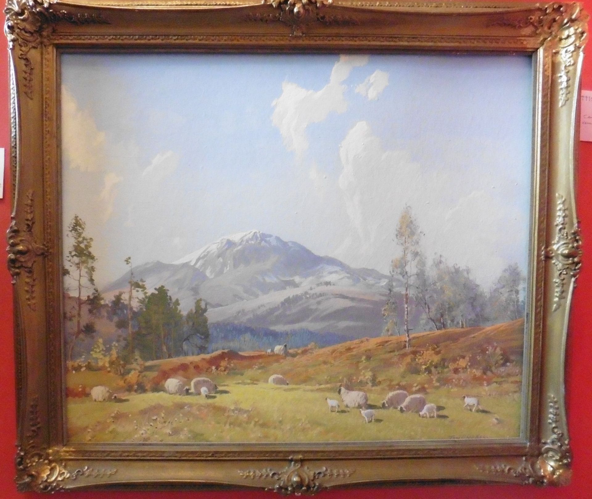 Tom Campbell 1865-1943 signed oil on canvas, Spring time Scotland Title : Springtime in Scotland - Image 2 of 3