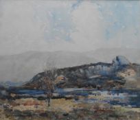 James Brown Gibson 1880-1961 signed oil on canvas Lochardine Quarry Title: Lochardine Quarry Artist: