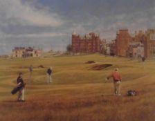 Signed artist proof, 17th St Andrews golf course by Scottish artist Peter Munro Title:St Andrews
