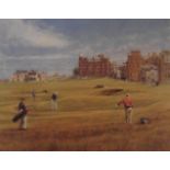 Signed artist proof, 17th St Andrews golf course by Scottish artist Peter Munro Title:St Andrews