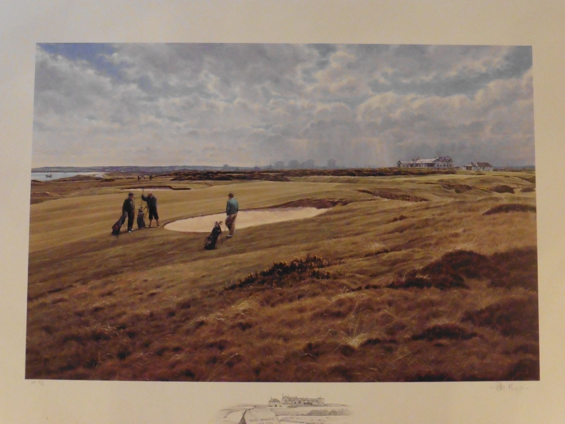 Peter Munro Scottish Bn 1954 signed artist proof Royal Aberdeen golf course Title:Royal Aberdeen - Image 2 of 5