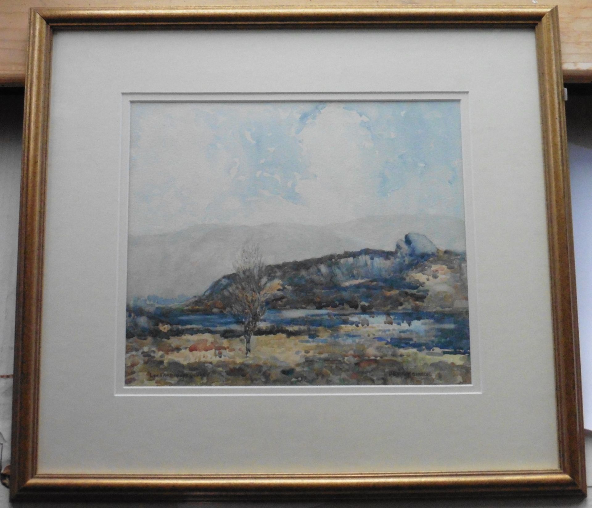 James Brown Gibson 1880-1961 signed oil on canvas Lochardine Quarry Title: Lochardine Quarry Artist: - Image 2 of 3