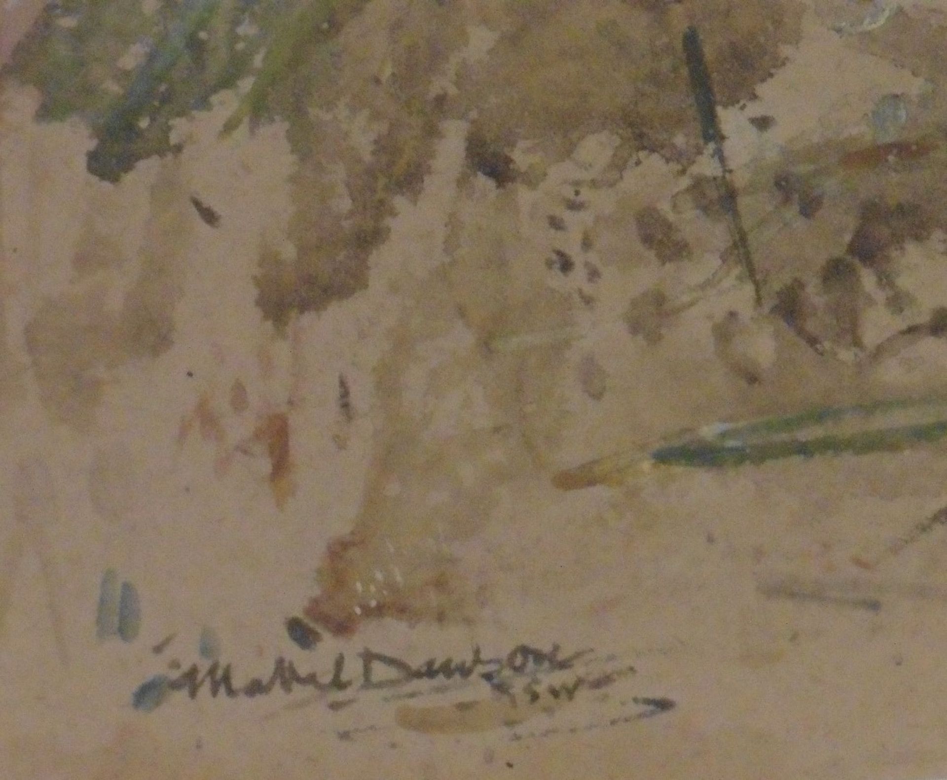 Mabel Dawson, Scottish RSW, SSA, 1887-1965 signed watercolour, Mallard Duck Title : Mallard Duck - Bild 3 aus 4