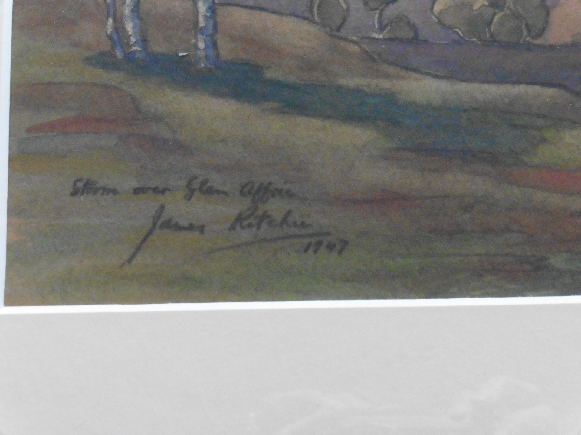 Samuel Pope, Scottish exhib 1881-1940 signed watercolour 'Lochnagar' Title : Lochnagar Artist : - Image 3 of 6