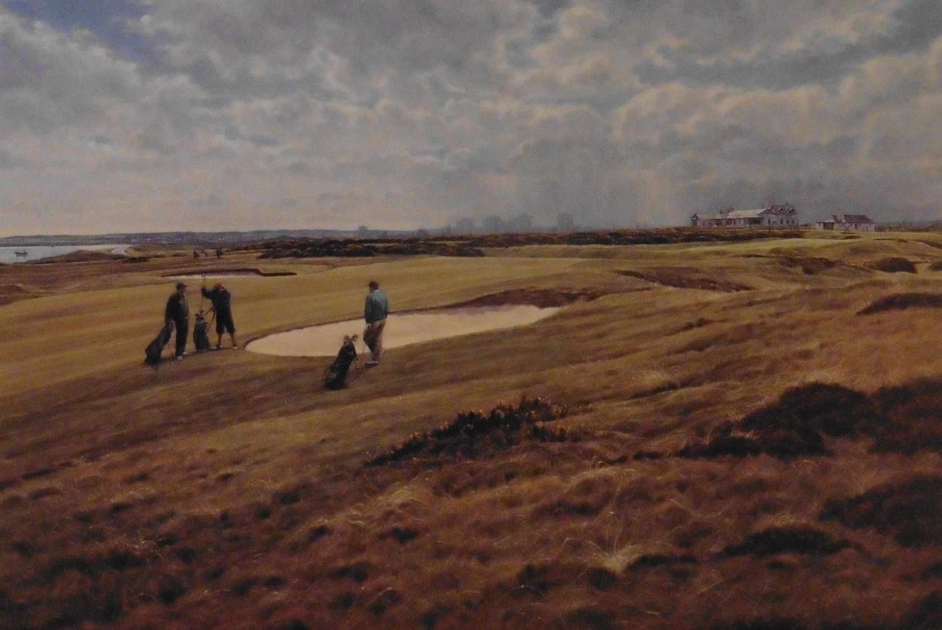 Peter Munro Scottish Bn 1954 signed artist proof Royal Aberdeen golf course Title:Royal Aberdeen